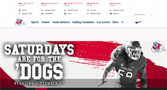 Desktop Screenshot of gobulldogs.com